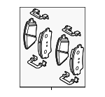 58101J5A00 - : Brake Pads Front for Kia Image