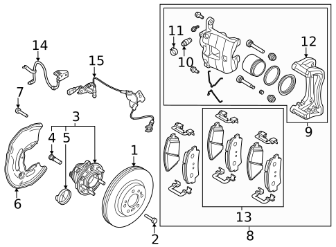 Brake Components for 2020 Kia Stinger #3