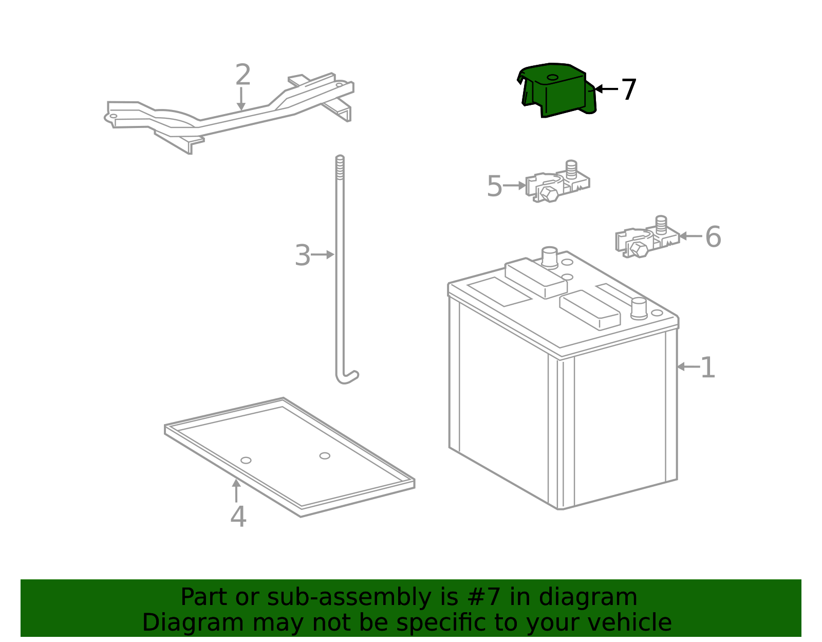 2008-2021 Toyota Land Cruiser Cover, Connector(For Battery