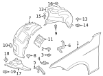 7147201307 - Body: Ft Fender Liner Retainer Nut for BMW Image