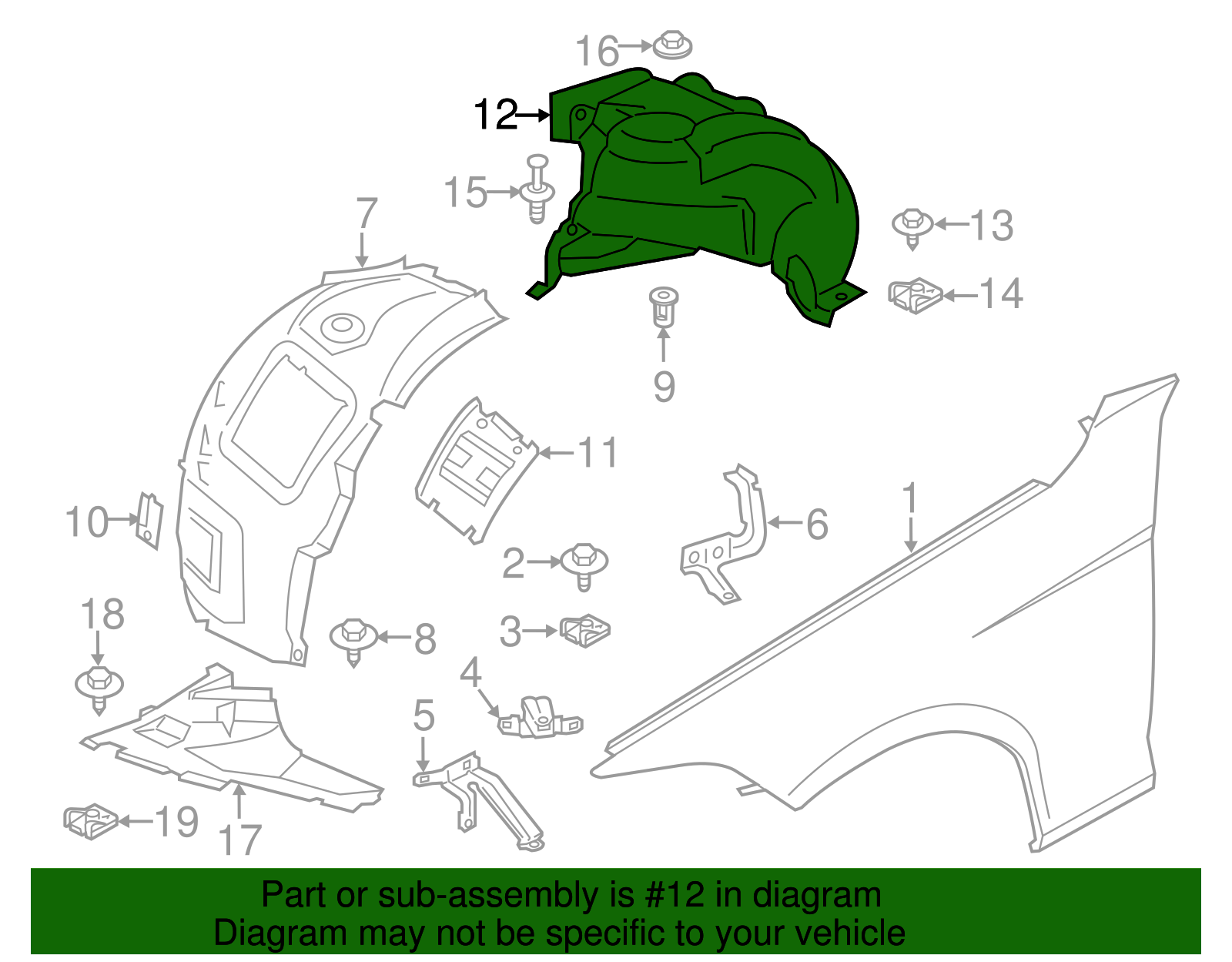 Rear Fender Liner - BMW (51717356826)