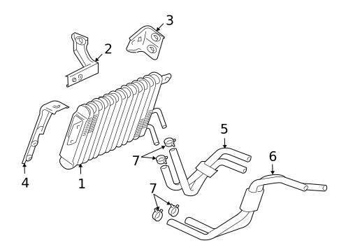Trans Oil Cooler for 2010 Mitsubishi Endeavor #0