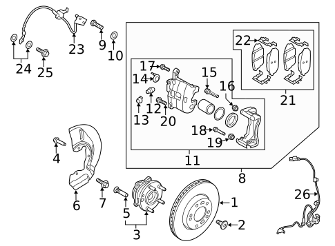 Anti-Lock Brakes for 2025 Hyundai Tucson #0