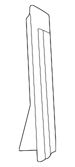 3B9839904FDPE - Body: Rear Cover for Volkswagen: Passat Image