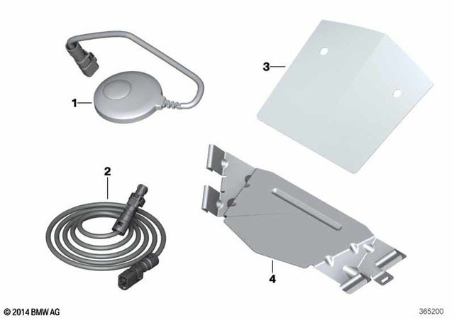 65218521436 - Audio, Navigation, Information Systems: Antenna for Sdars -  for BMW-Motorrad Image