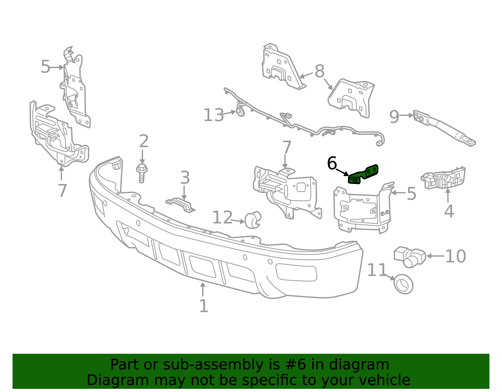 23103313 - OEM GM Outer Bracket Bracket | GMPartsCenter.net | GM Parts ...