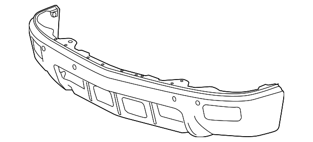 2014-2015 Chevrolet Silverado 1500 Front Bumper Impact Bar 23173677 ...