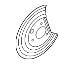 52010493AD - Brakes: Brake Dust Shield for Mopar Image