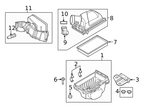 Air Intake for 2012 Lincoln MKS #0