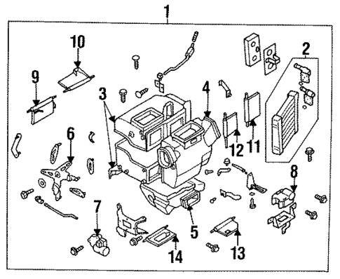 Heater for 1993 Nissan Quest #0