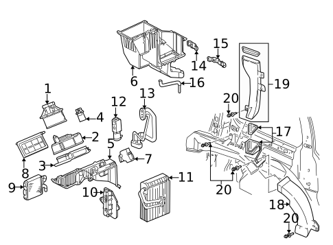 Auxiliary Heater & AC for 2004 Pontiac Montana #0