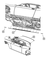 1GD41AXRAE - Exterior Ornamentation: Roof Molding, Left for Mopar Image