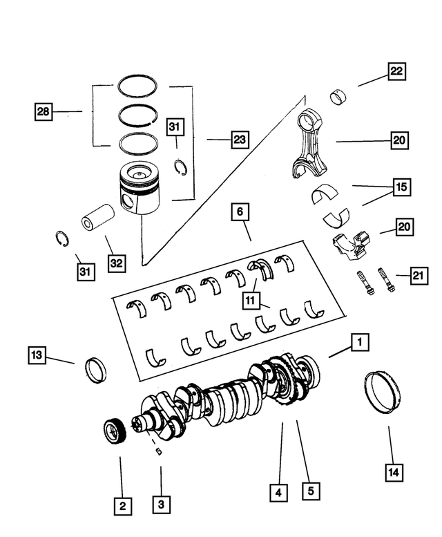 R5003649AA - Engine 5.9L Six Cylinder (Diesel): Connecting Rod for Mopar Image