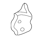 67410SM4H11ZZ - Body: Upper Hinge for Honda: Accord, Civic, Civic del Sol, CR-V, CRX, Odyssey, Prelude Image