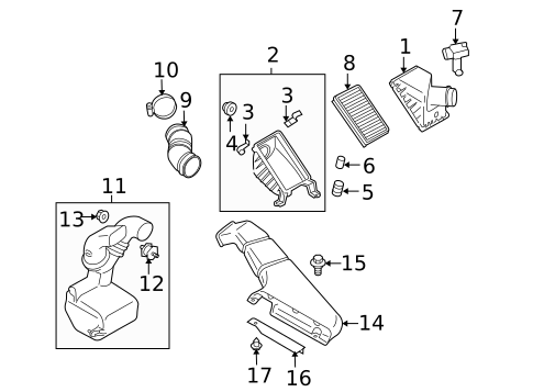 Air Cleaner for 2004 Subaru Baja #0
