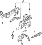 B09256140F - : Splash Shield for Mazda: 323 Image