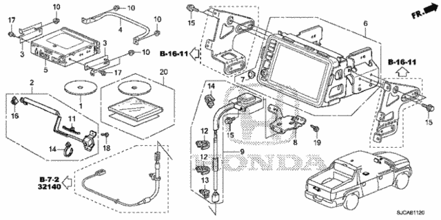 Navigation System for 2014 Honda Ridgeline #0