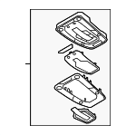 4K0947135AQBC5 - : Map Lamp Assembly for Audi: A4, A4 Quattro, S4 Image