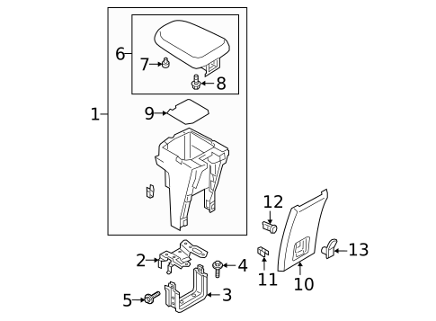 Armrest for 2025 Mitsubishi Eclipse Cross #0