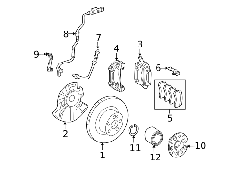 Anti-Lock Brakes for 2011 Mercedes-Benz E63 AMG #2