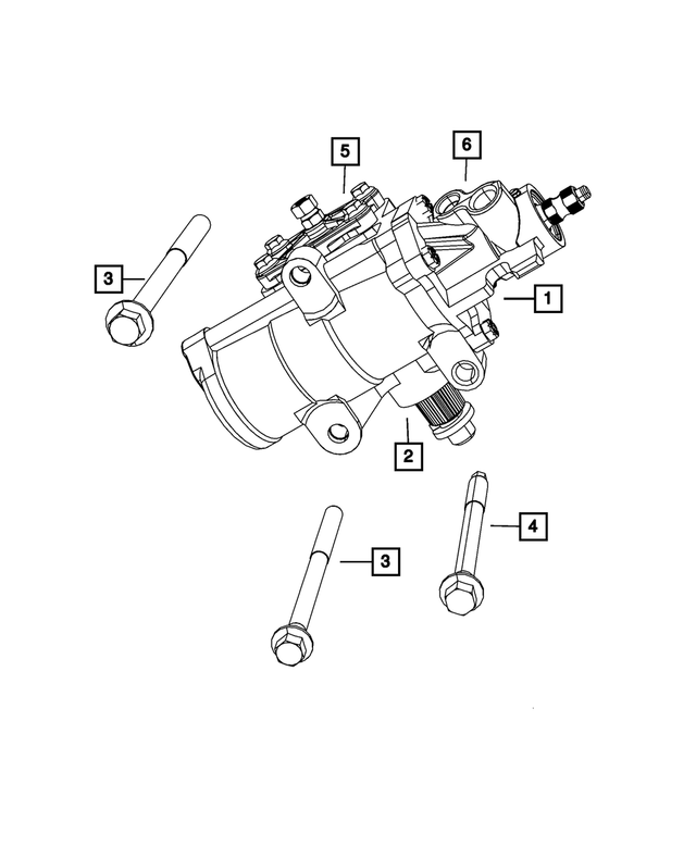 68170214AB - Steering: Power Steering Gear for Mopar Image image