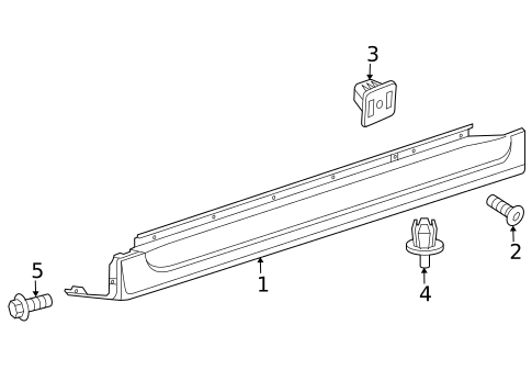 Exterior Trim - Pillars for 2008 Saab 9-3 #1