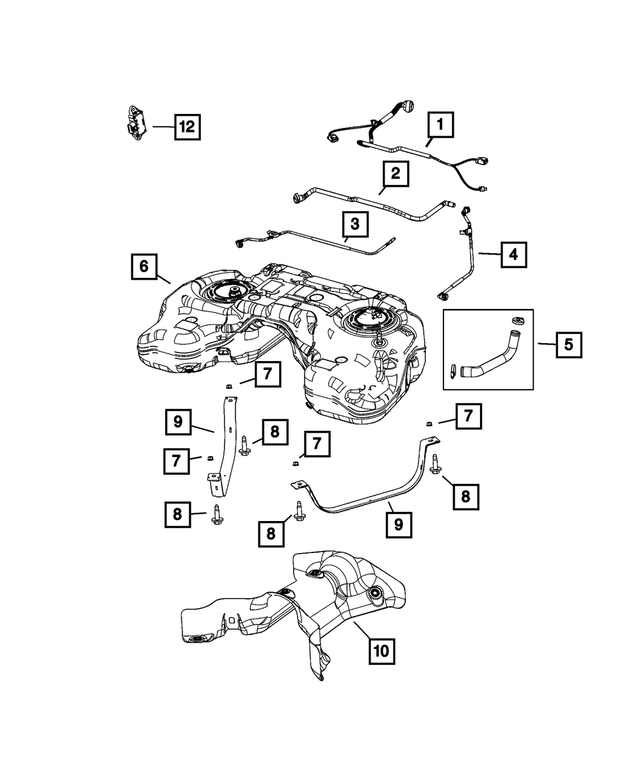 68496212AB - : Fuel Tank Jumper Wiring for Mopar Image
