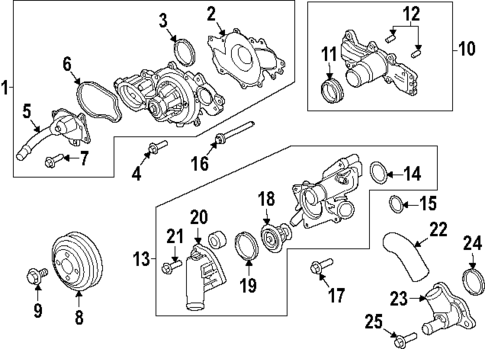 Water Pump for 2025 Ford F-150 #0