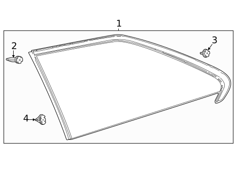 Glass - Side Panel for 2024 Toyota Sienna #0
