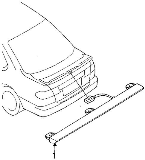 High Mounted Stop Lamp for 1998 Nissan 200SX #0