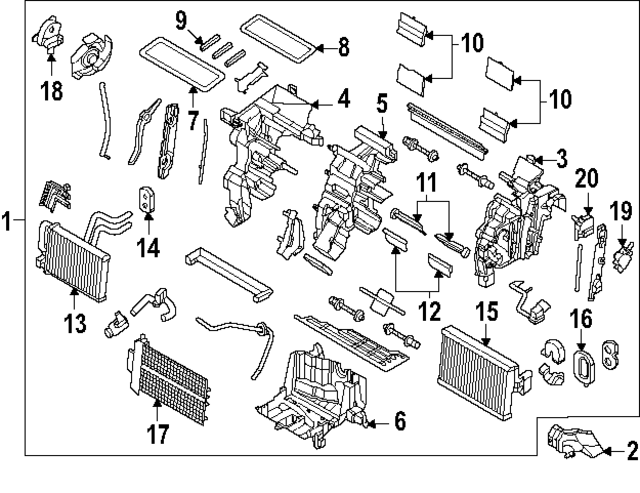 97205GG000 - : AC &amp; Heater Assembly for Kia Image