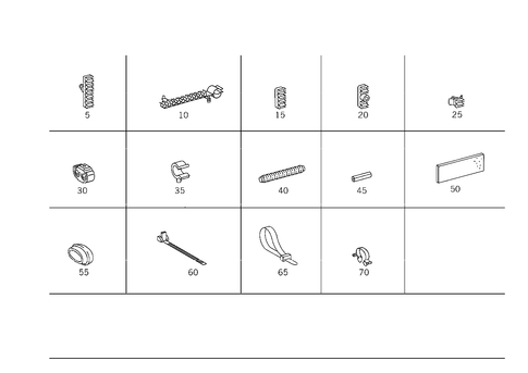 Hydraulic Line Mounting Parts for 1993 Mercedes-Benz 600SL #0