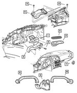 5NK50CV5AA - : Air Conditioning &amp; Heater Outlet for Mopar Image