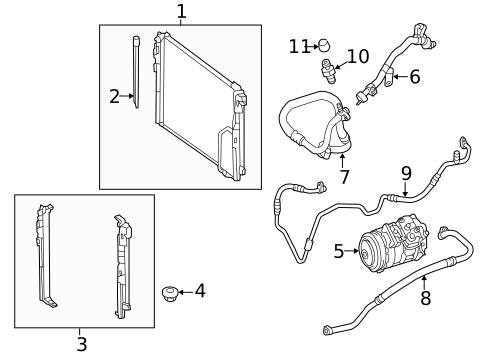 Condenser, Compressor & Lines for 2018 Mercedes-Benz SLC 300 #0