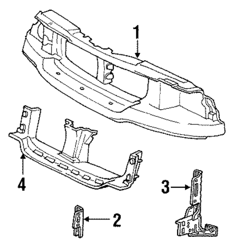 Front Mount Panel for 2000 Lincoln Navigator #0