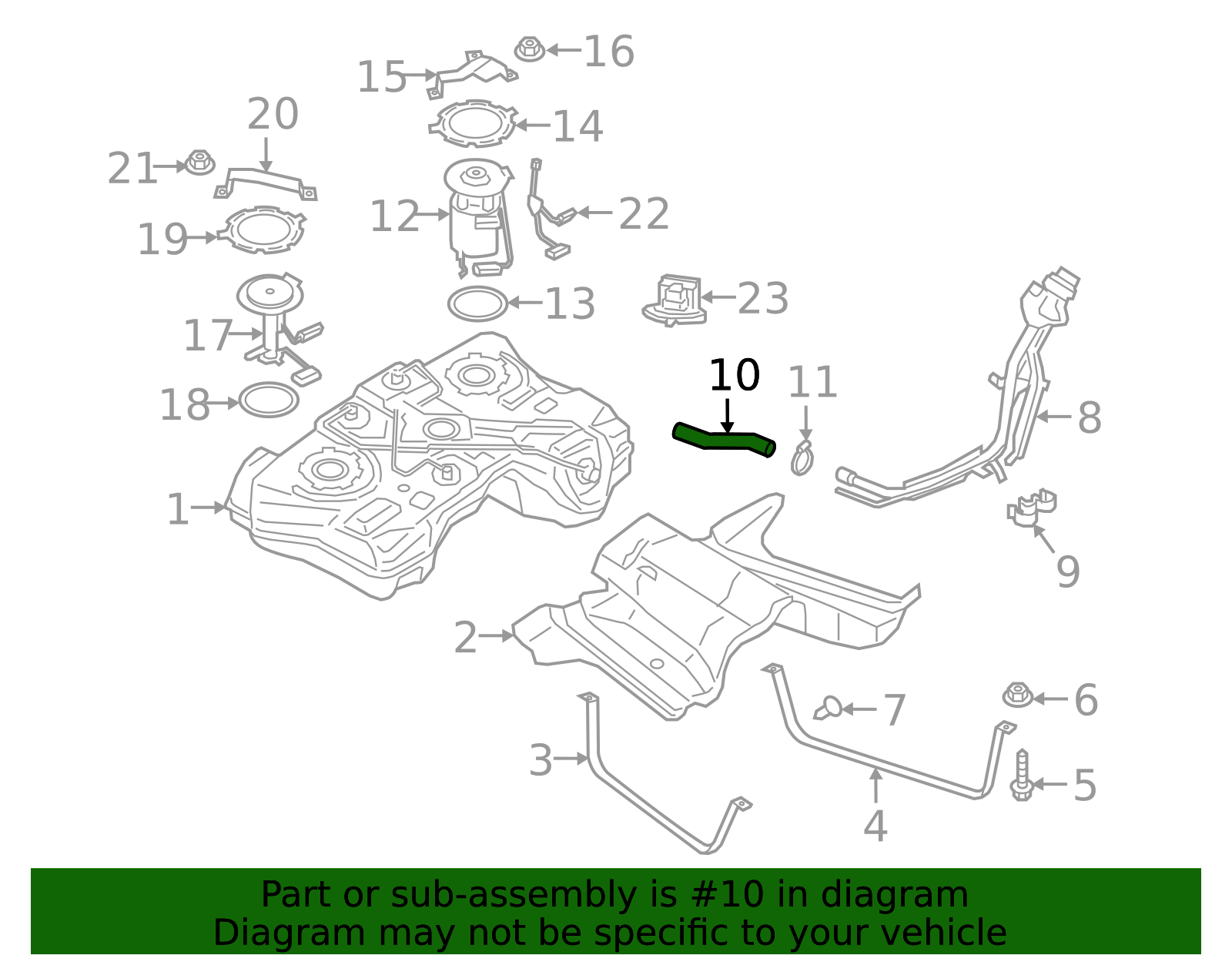 2016-2018 Ford Focus Hose G1FZ-9047-A | Awesome Parts Ford