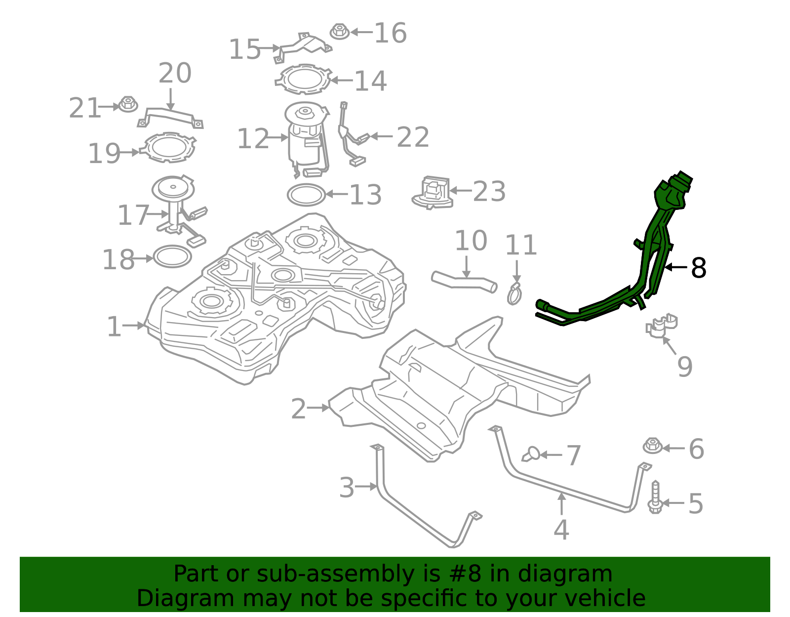 Genuine OEM Ford Part - Fuel Tank Filler Neck G1FZ-9034-E | Genuine OEM ...