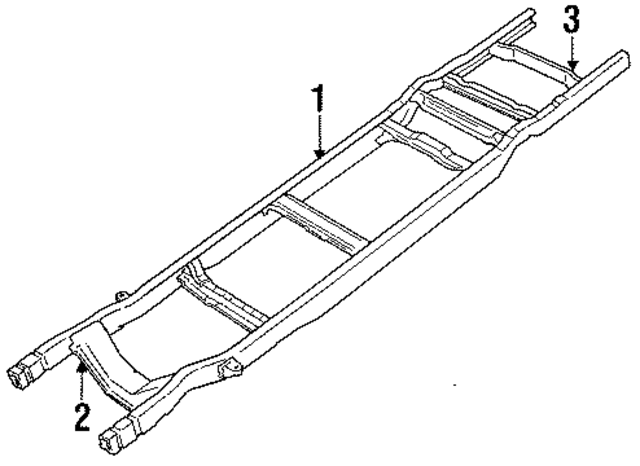 E3UZ5005G - Body: Frame for Ford Image