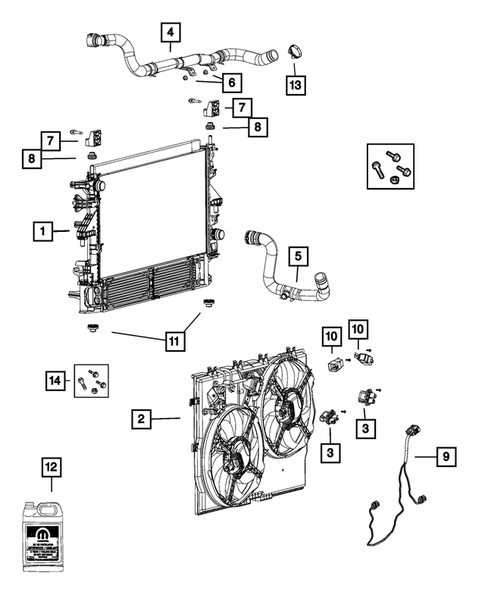 Radiator and Related Parts; Charge Air Cooler for 2015 Ram ProMaster 3500 #0
