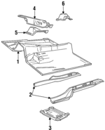 3526098 - Body: Cross-member for Volvo: 740, 760, 780, 940, 960, S90, V90 Image