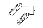 88982627 - : Brake Pads Rear for Chevrolet: Express 2500 | GMC: Savana 2500 Image