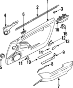 94071PA130MD - Body: Door Trim Panel for Subaru: SVX Image