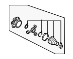 8W0498103B - Driveline &amp; Axles: Cv Joint Kit for Audi Image
