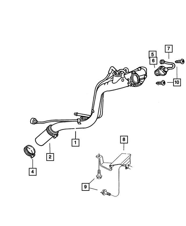 4721631AB - Fuel: Fuel Filler Tube for Mopar Image