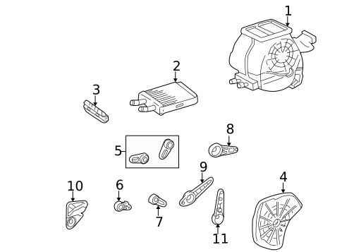 HVAC Case for 2000 Hyundai Accent #0