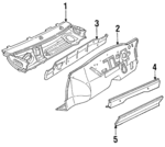 E7FZ5802010A - Body: Cowl Top Panel for Ford: Escort, EXP | Mercury: Lynx Image
