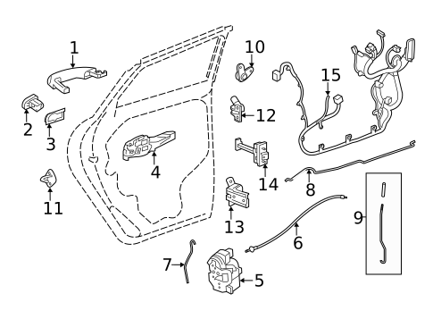 Lock & Hardware for 2022 Buick Encore #1