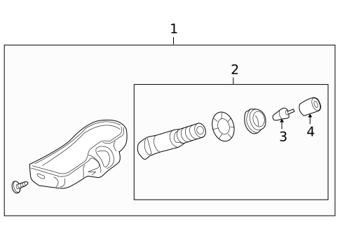 Tire Pressure Monitor Components for 2012 Chevrolet Equinox #0