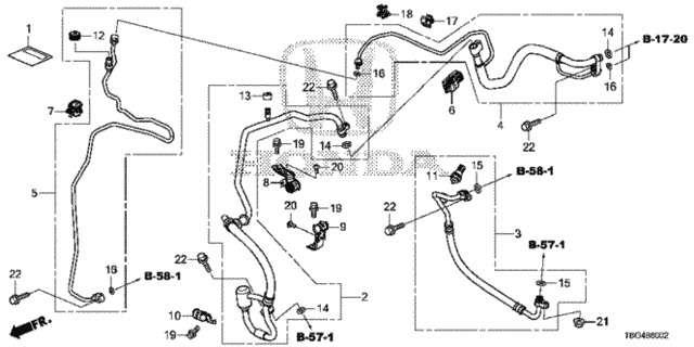 A/C Air Conditioner (Hoses/Pipes) (2.0L) for 2018 Honda Civic #0