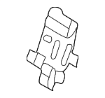 61139258261 - Body: Emblem Bracket for BMW: 530e, 530e xDrive, 530i, 530i xDrive, 540d xDrive, 540i, 540i xDrive, M5, M550i xDrive, X5, X6, XM Image